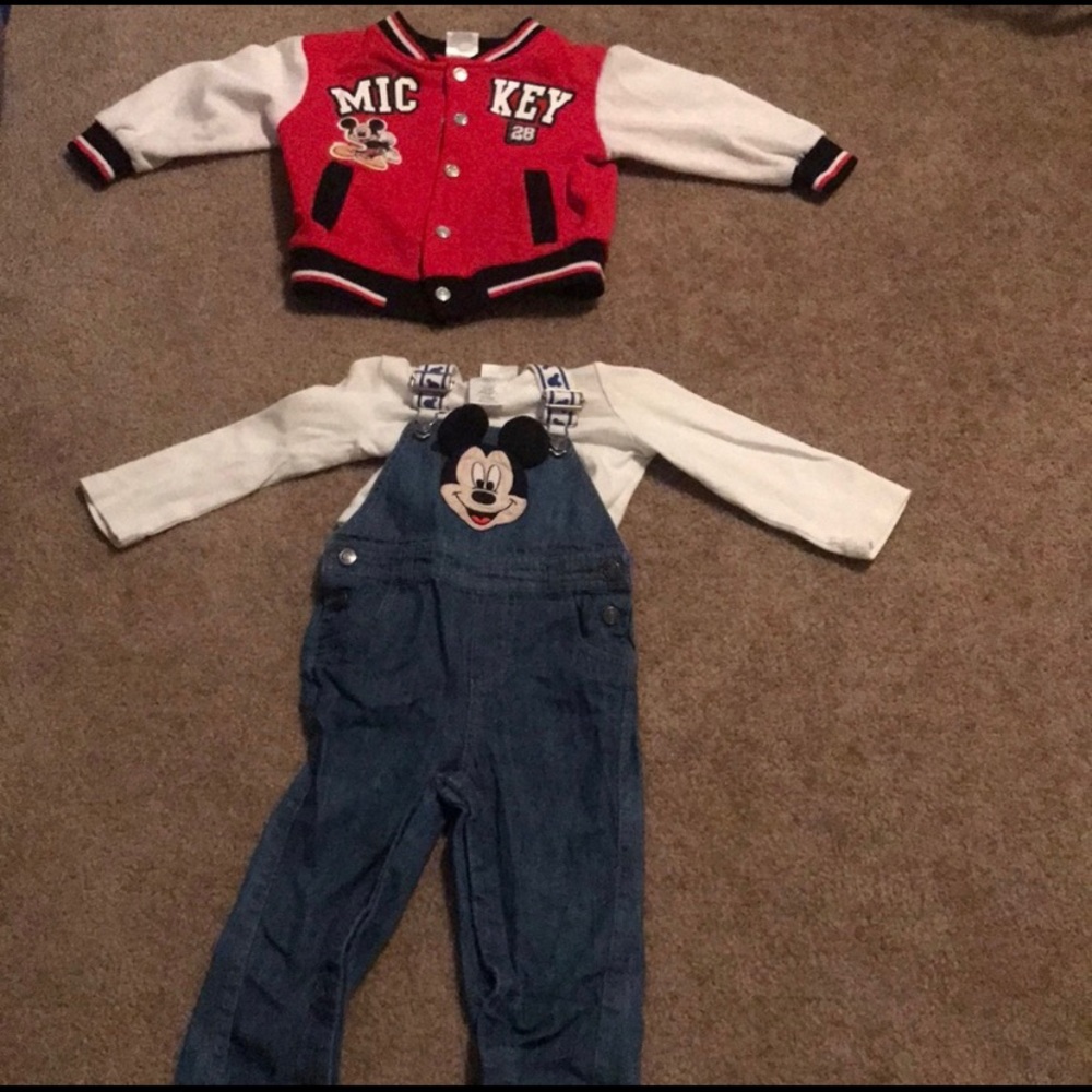 Boys Mickey Mouse Overalls and Jacket